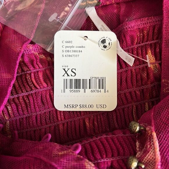 NWT Free People Time For Shine Cropped Blouse - Picture 6 of 8